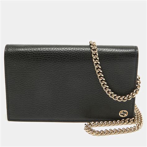 gucci betty leather chain wallet|gucci authentic wallet.